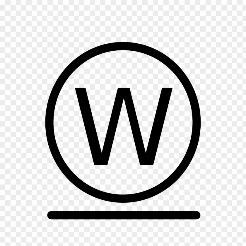 W Logo Bleach Wet Cleaning Laundry Symbol PNG