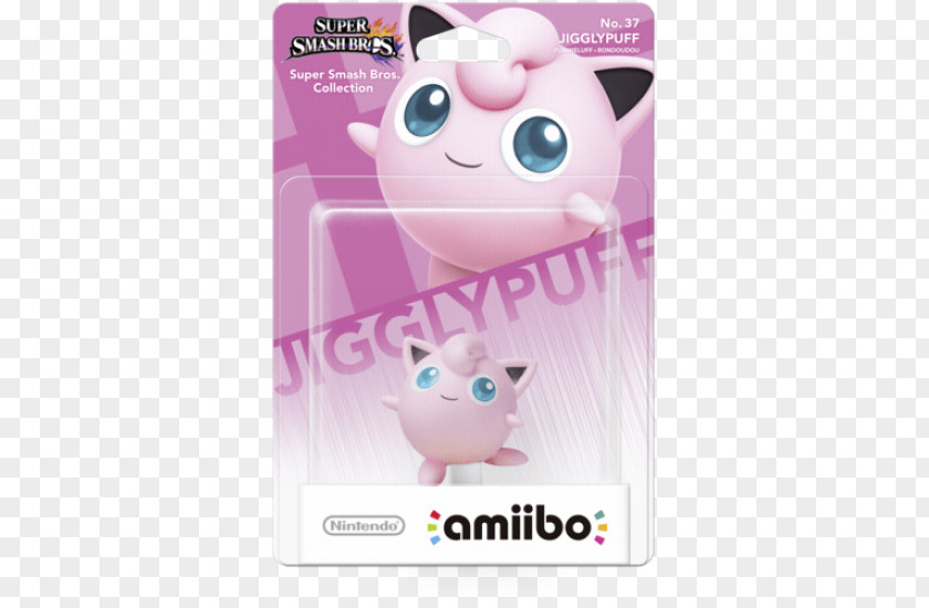 Nintendo Home Game Console Accessory Amiibo Jigglypuff Pink M PNG