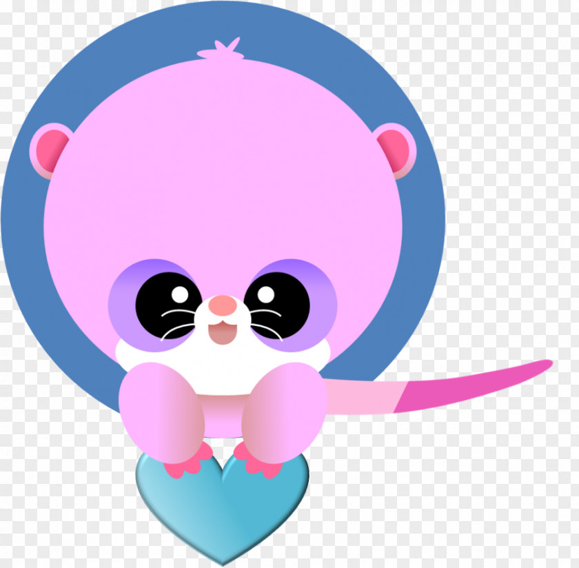 Seaotter Vector Clip Art Illustration Pink M Nose Character PNG