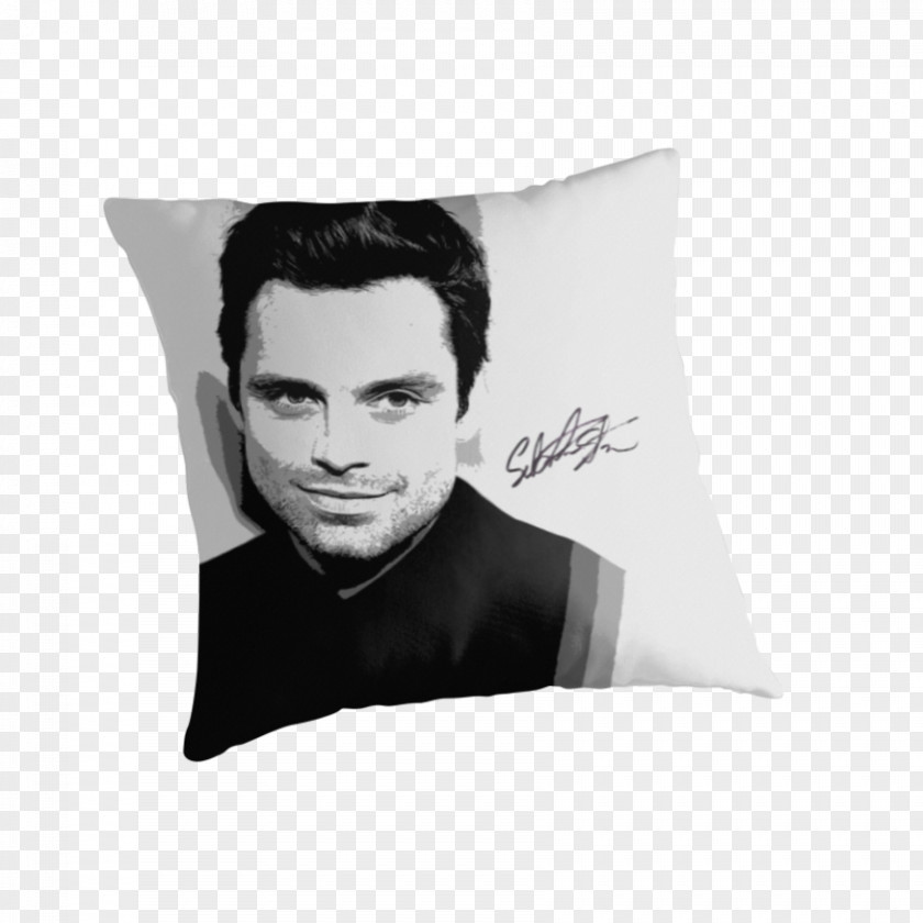 Sebastian Stan Throw Pillows Cushion Rectangle PNG