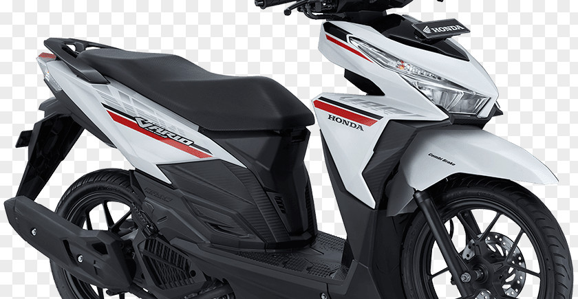 Honda Vario PT Astra Motor White Motorcycle PNG