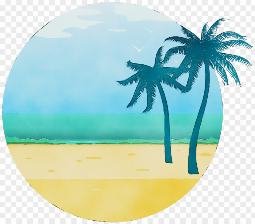 Tropics Landscape Palm Tree PNG