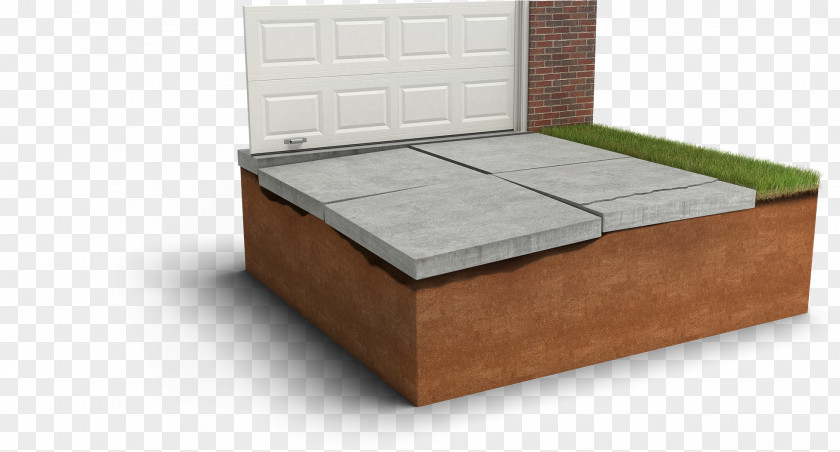 Uneven Concrete Slab Foundation Floor Deck PNG