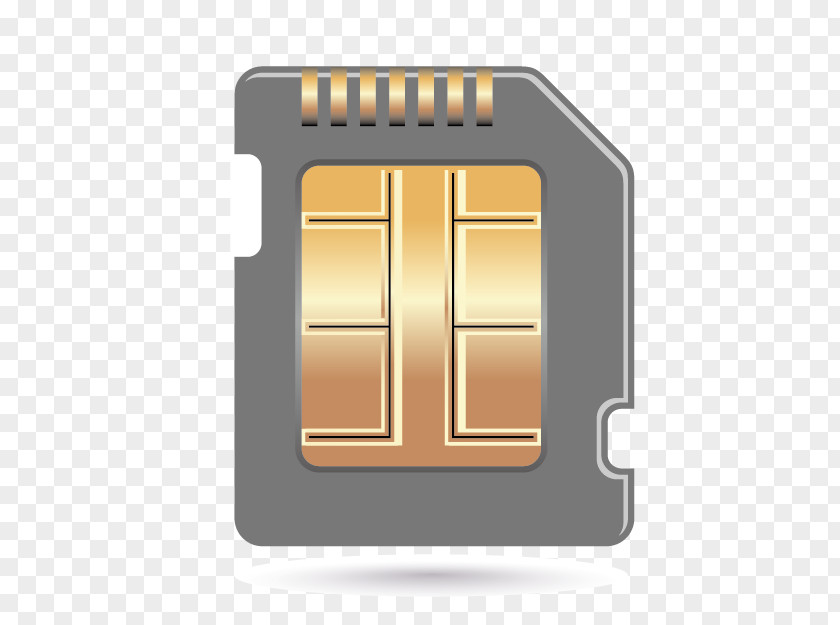 Vector Mobile Phone Chip Card Drawing Illustration PNG