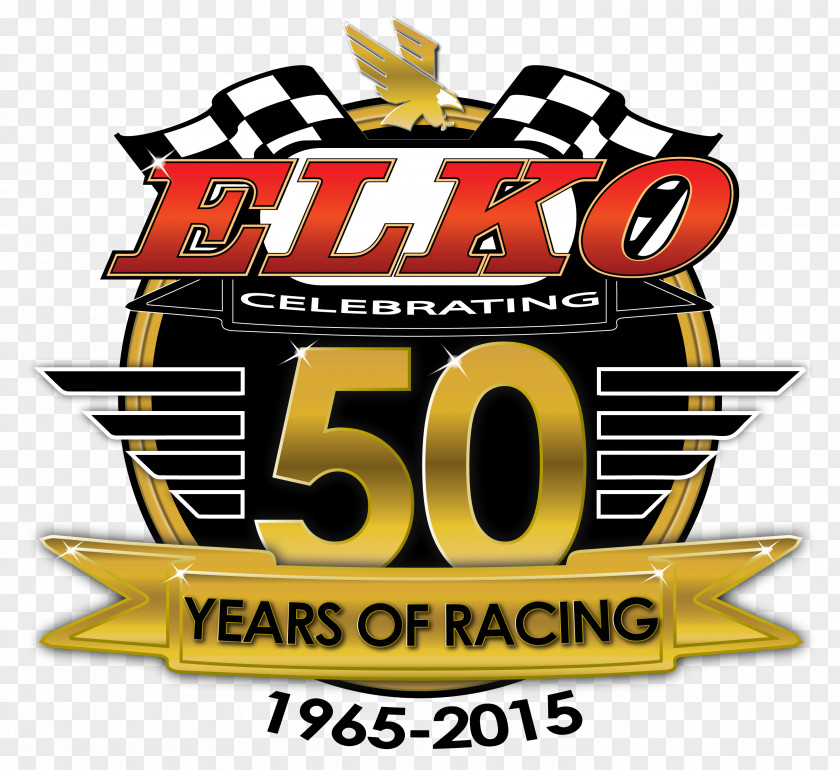 50 YEARS Logo Elko Speedway Brand Recreation Font PNG