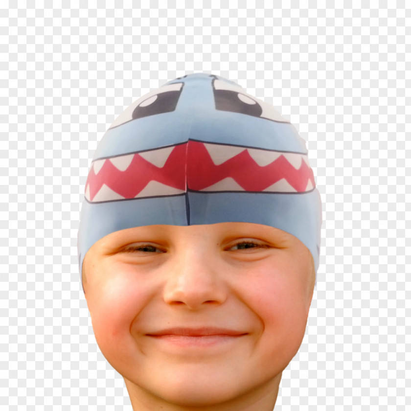 Shark Knit Cap Swim Caps Swimming Bonnet PNG