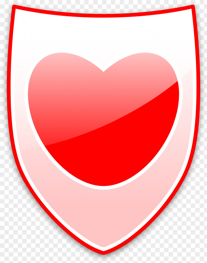 Shield Heart Love Clip Art PNG
