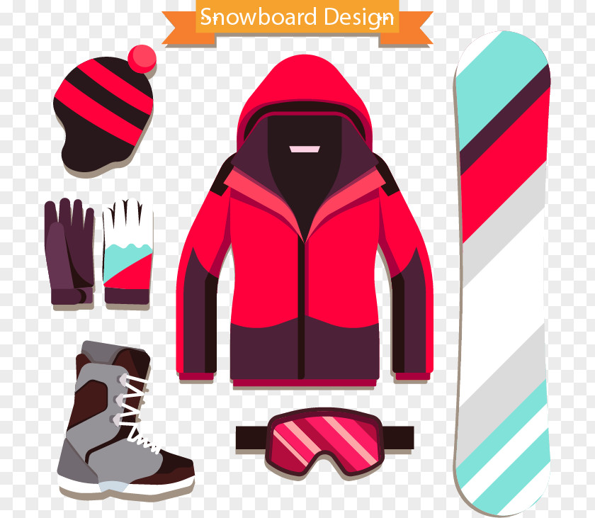 Snowboard Design Snowboarding Euclidean Vector Skiing Skiboarding PNG