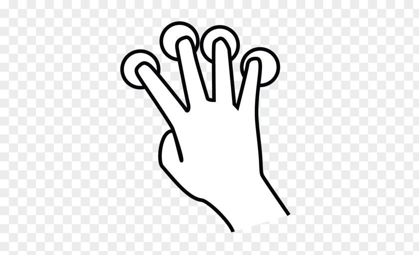 Fingerfour Gesture Clip Art PNG