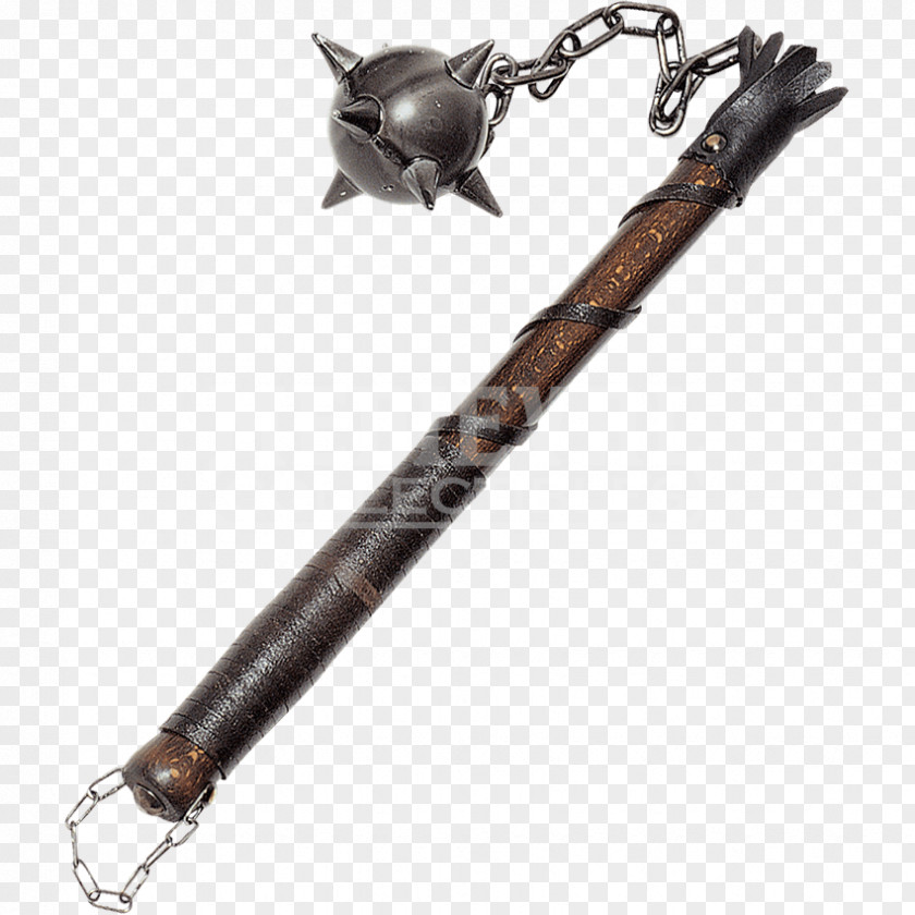 Knight Late Middle Ages Flail Mace PNG