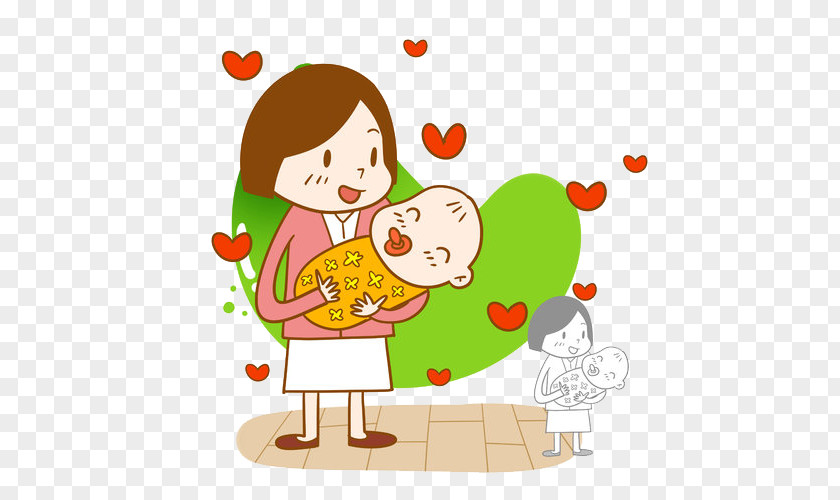Woman Holding A Baby Infant Clip Art PNG