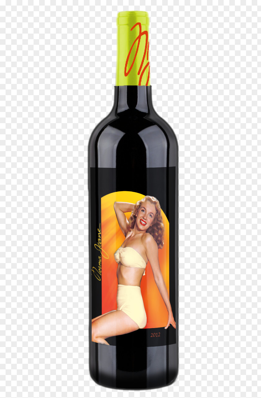 Bottle Mockup Liqueur Wine Glass PNG