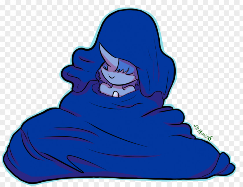 Cloak Cobalt Blue Art PNG