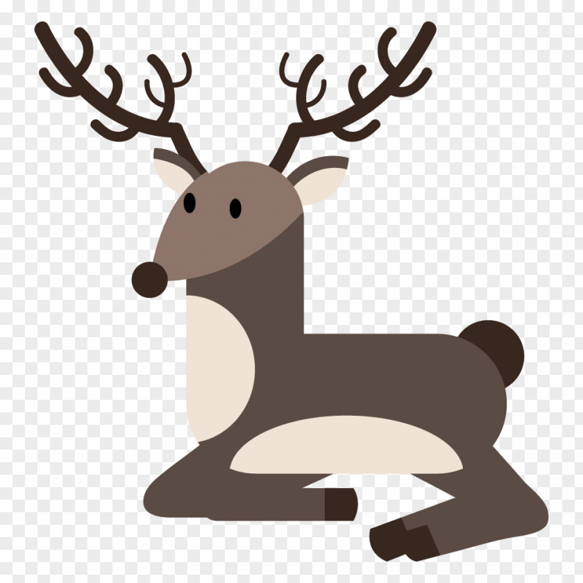 Elk Reindeer Santa Claus Christmas Day Image PNG