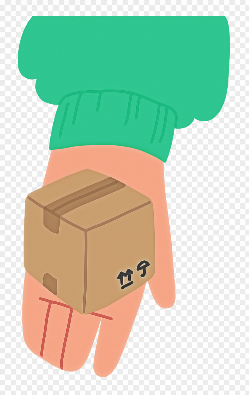 Hand Giving Box PNG