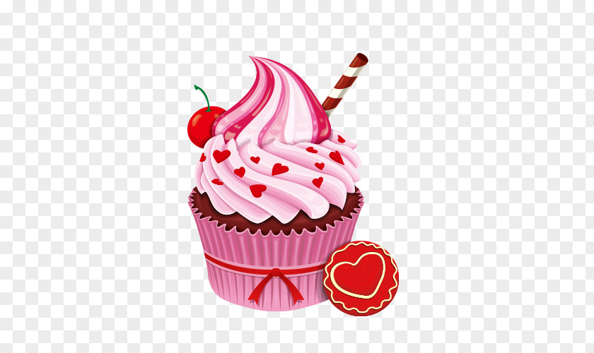 Ice Cream Cupcake Icing Drawing PNG