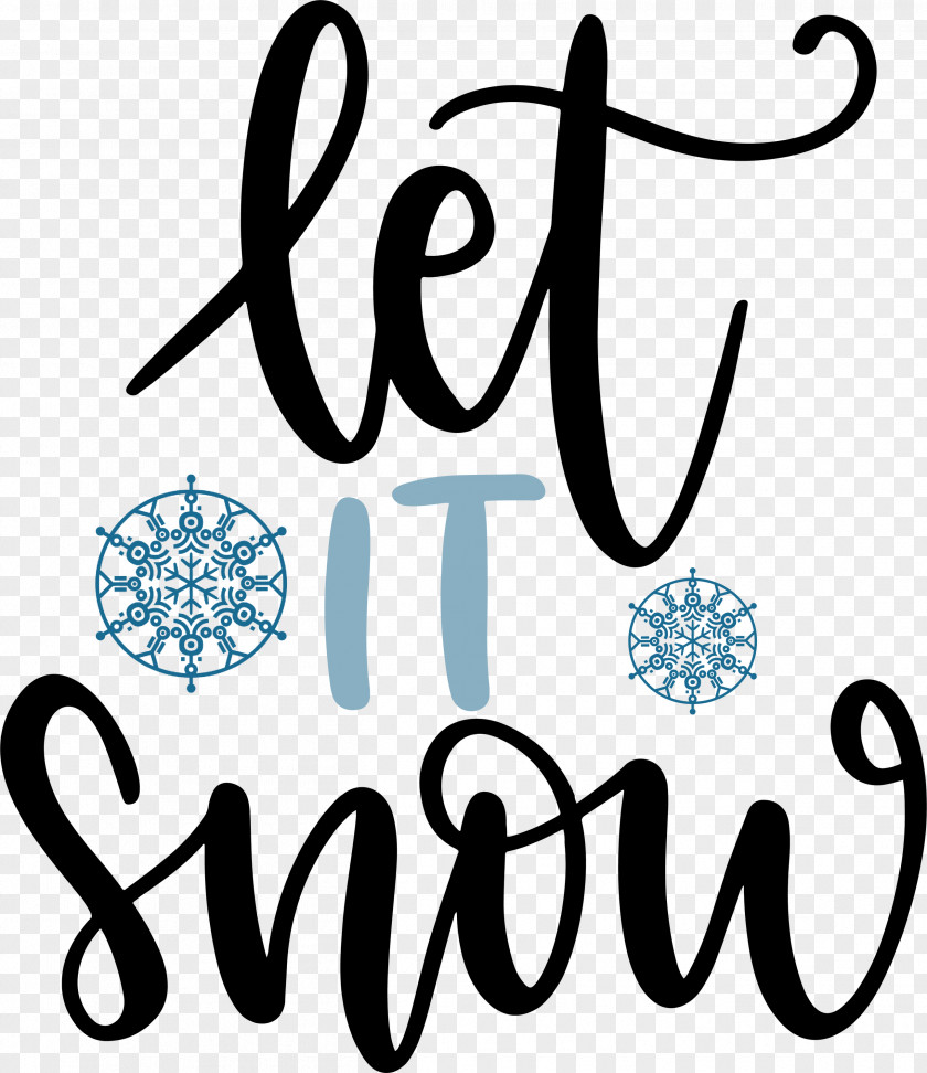 Let It Snow Snowflake Winter PNG