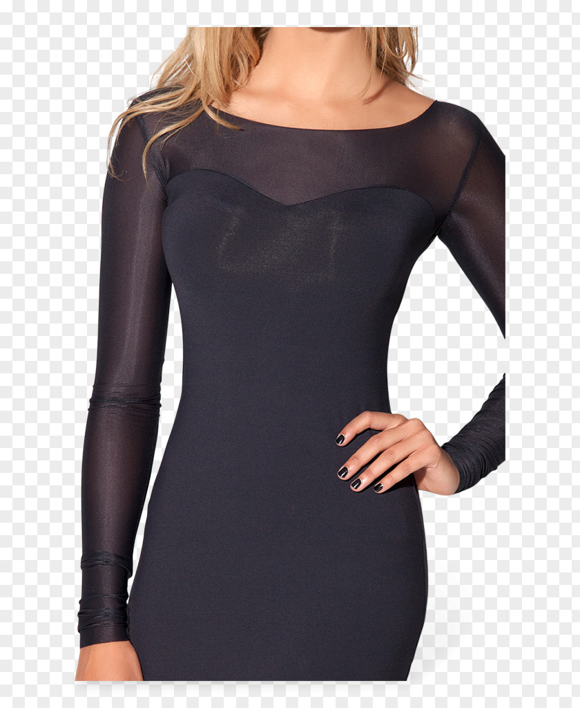 Long Mesh Skirt Little Black Dress T-shirt Sleeve PNG
