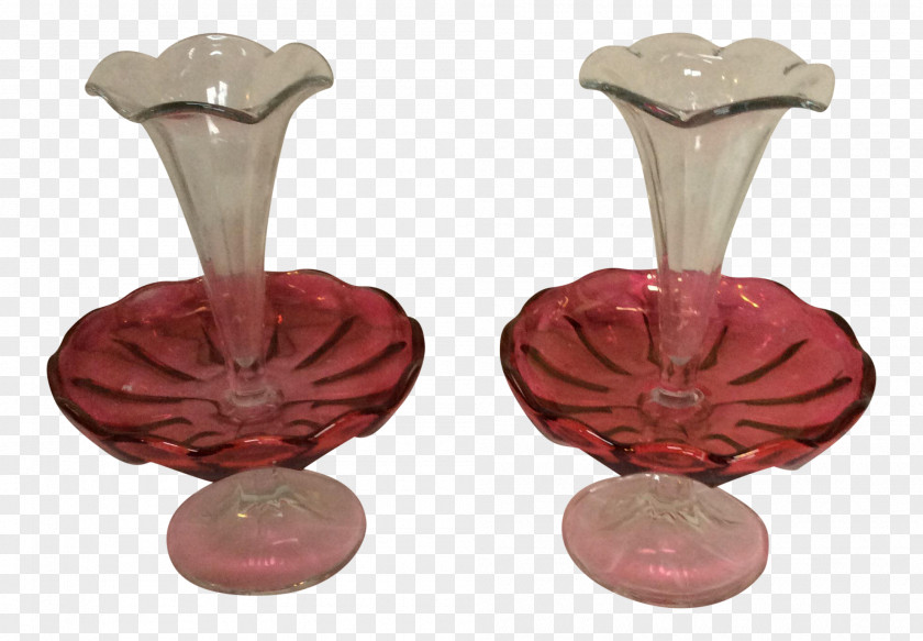 Vase Glass Epergne DECASO Antique PNG