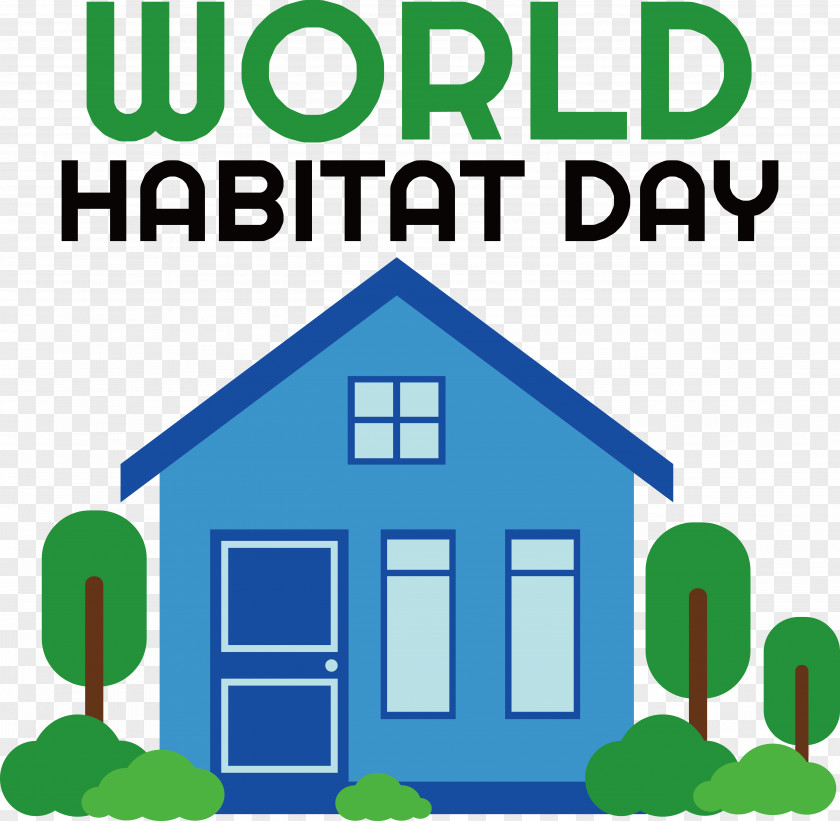 World World Habitat Day Global Village Logo Vector PNG