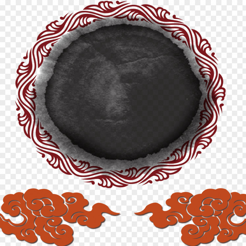 Clouds Decorative Plate PNG