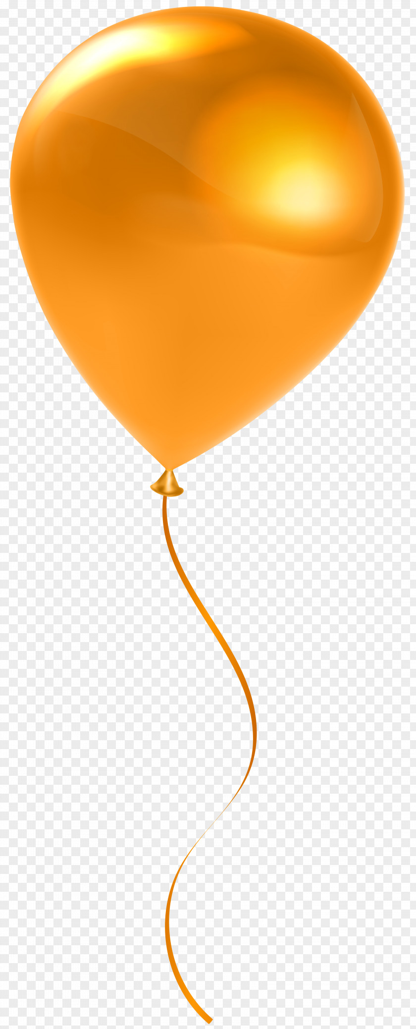 Single Orange Balloon Transparent Clip Art Stock Photography PNG