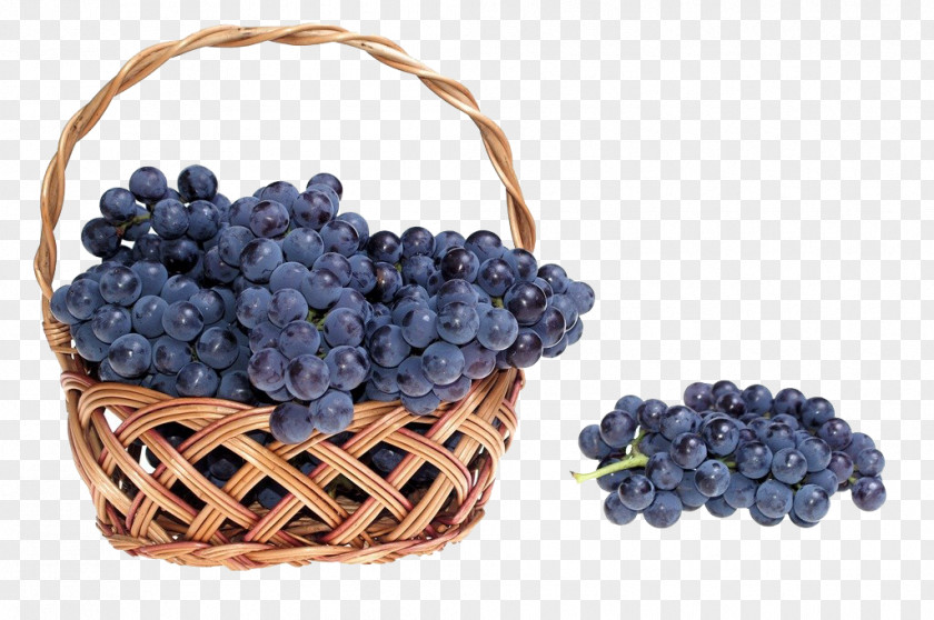 A Basket Of Grapes Wine Grape Fruit Stock Photography PNG