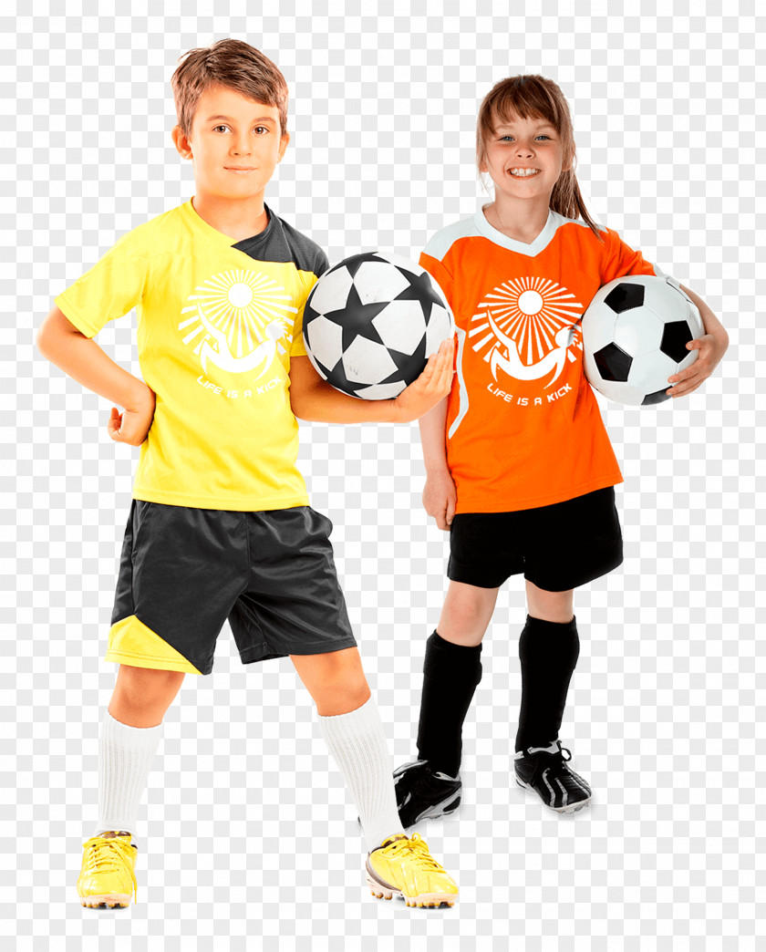 Ball Football Uniform Child Kit PNG