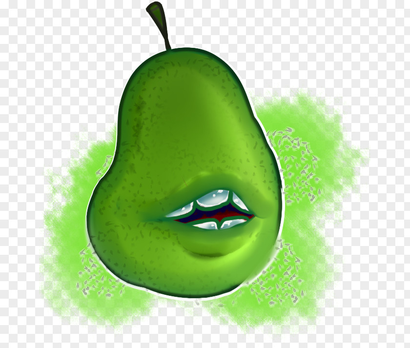 Biting Ecommerce Granny Smith Illustration Pear Cartoon Character PNG