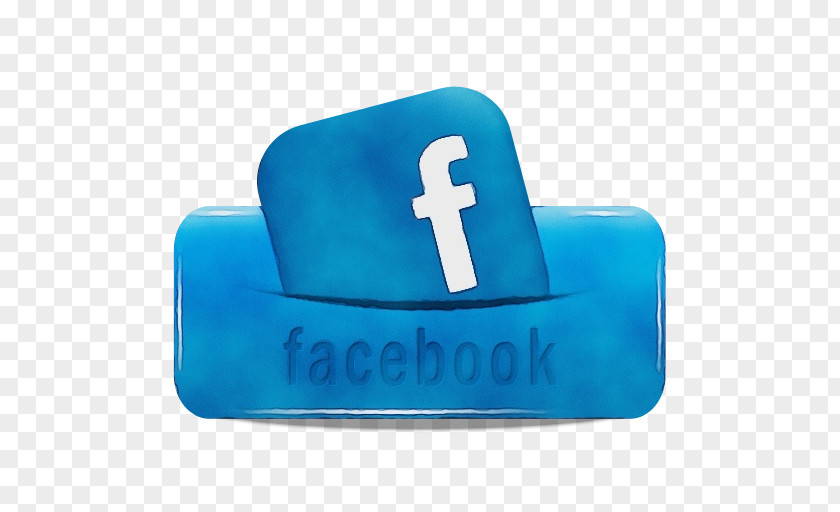 Cap Electric Blue Facebook Social Media Icons PNG