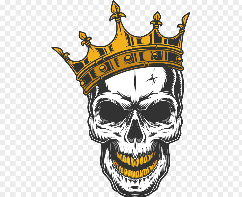 Skull King Decal Drawing PNG