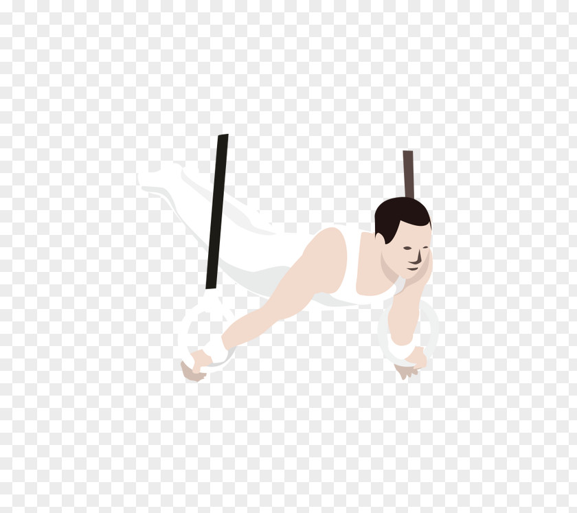 Vector Sports Gymnastics Men Finger Cartoon Illustration PNG