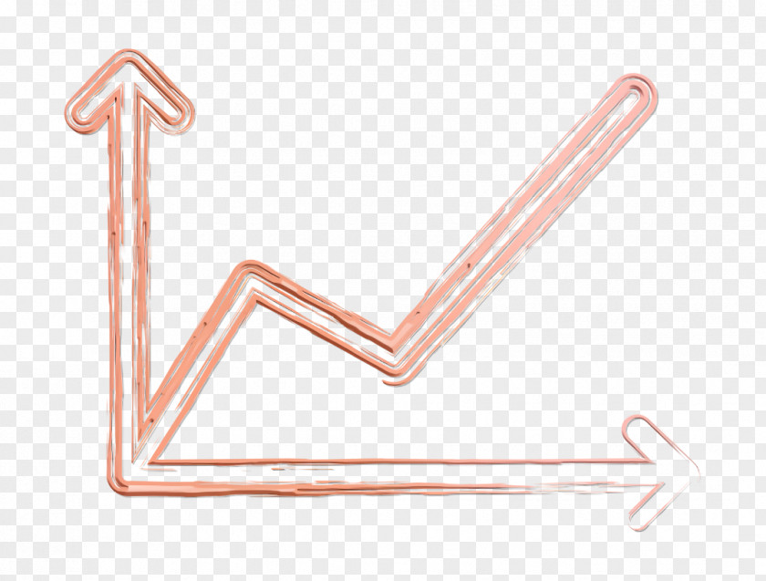 Copper Pink Chart Icon Graph Productivity PNG