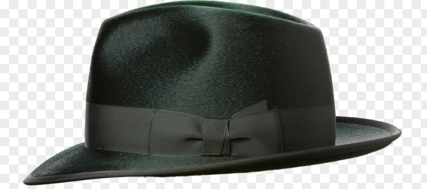 Emerald Green Silk Hat Product Design PNG