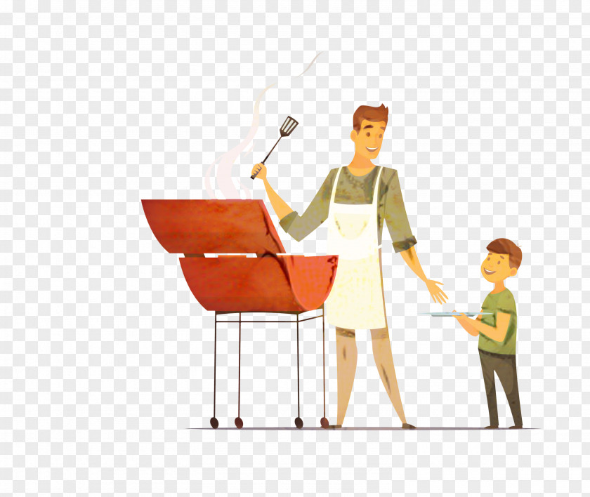 Gesture Table Barbecue Cartoon PNG