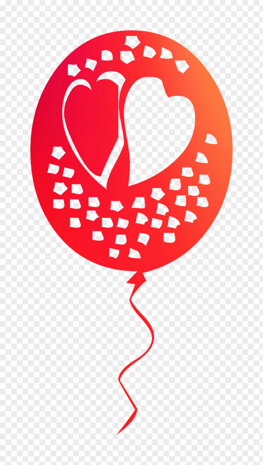 Heart Balloon Clip Art Line M-095 PNG