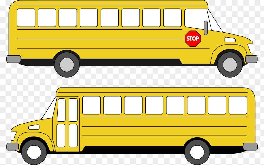School Bus Yellow Clip Art PNG