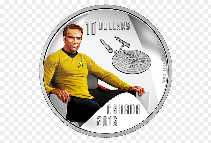 Star Trek Doctor Who Canada James T. Kirk Coin Royal Canadian Mint PNG