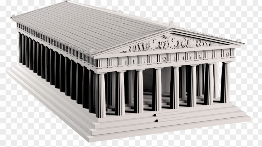 Temple Parthenon Classical Architecture 3D Computer Graphics PNG