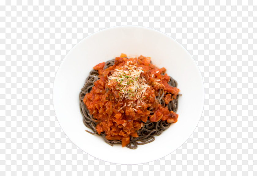 Top View Spaghetti Bolognese Yakisoba Alla Puttanesca Sauce Chinese Noodles Thai Cuisine PNG