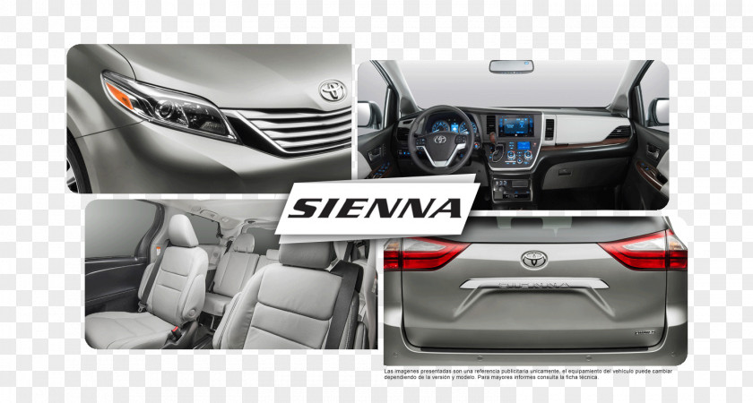 Toyota Headlamp 2018 Sienna Car Minivan PNG