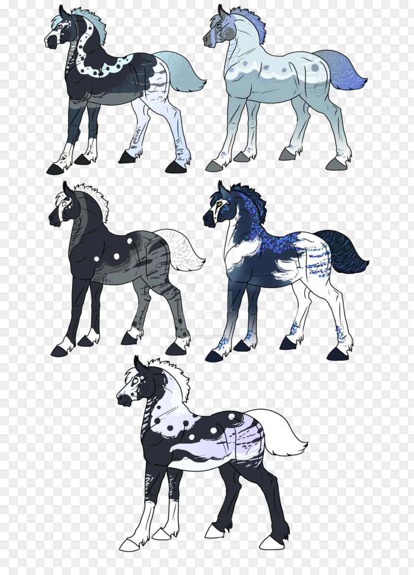 Fantasy Horse Dog Mustang Donkey Sketch PNG