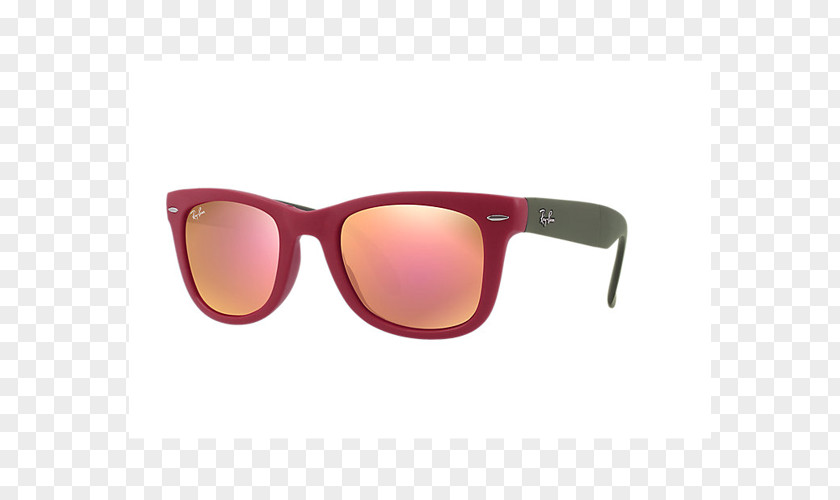 Ray Ban Ray-Ban Wayfarer Folding Flash Lenses Sunglasses Original Classic PNG
