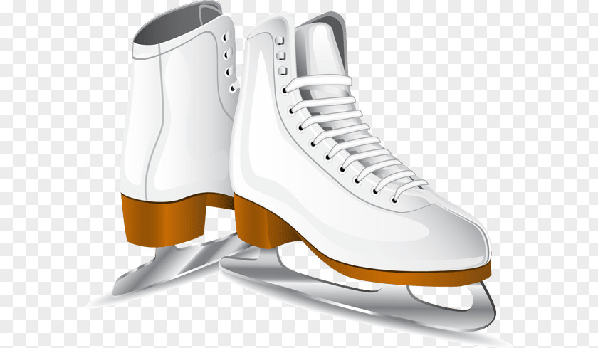 Couple Figure Ice Skating Skates Hockey Clip Art PNG