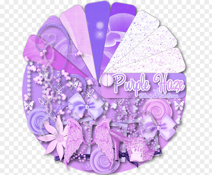 Great Wordart Petal Purple PNG