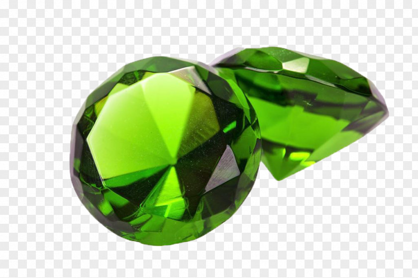 Green Diamond Crystal Clear Gemstone Photography PNG