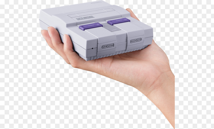 Hand Holding Star Fox 2 Super Nintendo Entertainment System NES Classic Edition Wii PNG