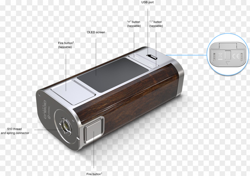 Technology Cuboid Electronic Cigarette Atomizer Box PNG