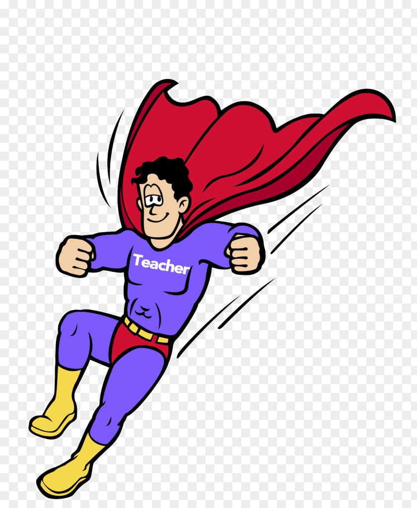 Hero Superhero School Teacher Clip Art PNG