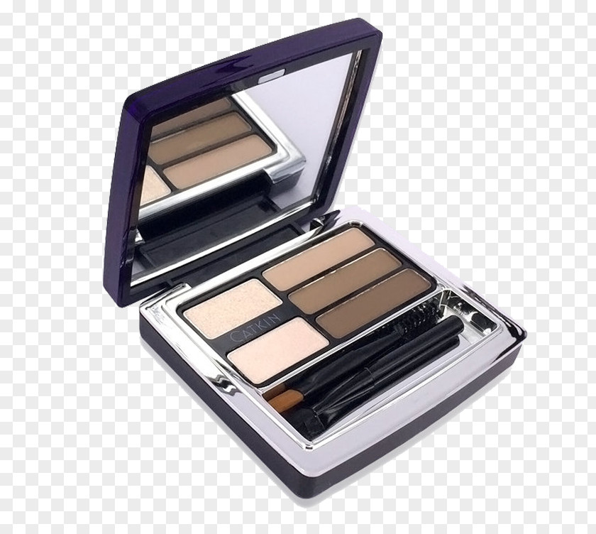 Multi-grid Powder Makeup Box Eyebrow Make-up Eye Shadow Cosmetics PNG
